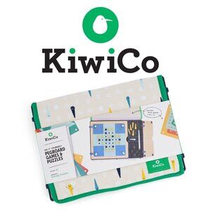 NEW KiwiCo. Kiwi Co. Pegboard Games Puzzles Travel Board Games Case Party